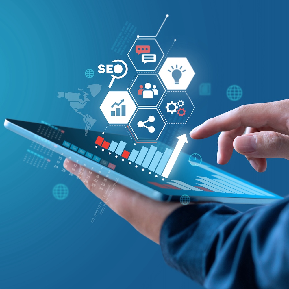 Digital analytics and business growth interface